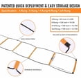 thumbnail image 4 of ALPHAWORX Agility Ladder, Agility Training Equipment, Soccer Speed Ladder, Football Footwork Ladder, Workout Ladder for Kid Adult, Foldable Instant Set-up & Tangle-Free & Carry Bag (8 Rung), 4 of 4