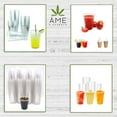 thumbnail image 3 of AME D'ESSENCE (150 PC) 24 Ounce Disposable Clear Cups with Bonus 1-Play Tall Napkins n Straws Plastic Drinking Cups To Go Iced Coffee Crystal PET Cups, 3 of 6