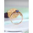 thumbnail image 5 of HeartsAndYou 2ct Natural Blue Tanzanite Engagement Ring 14k SOLID Rose Gold Accent Solitaire, 5 of 9