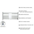thumbnail image 6 of HEATGENE Towel Warmer 10 Bar Towel Dryer Wall-Mounted Plug-in Bath Towel Heater - Mirror Polish, 6 of 7