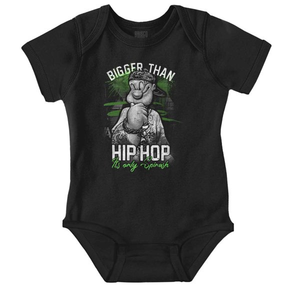 Urban Popeye Bigger Than Hip Hop Romper Boys or Girls Infant Baby Brisco Brands NB