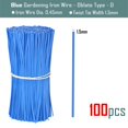 thumbnail image 1 of 100 Uds. Bridas para cables de jardinería oblata, bridas de alambre de hierro reutilizables para flores, plantas, vides trepadoras, cuerdas fijas recubiertas multifunción Tan Jianjun unisex, 1 of 2