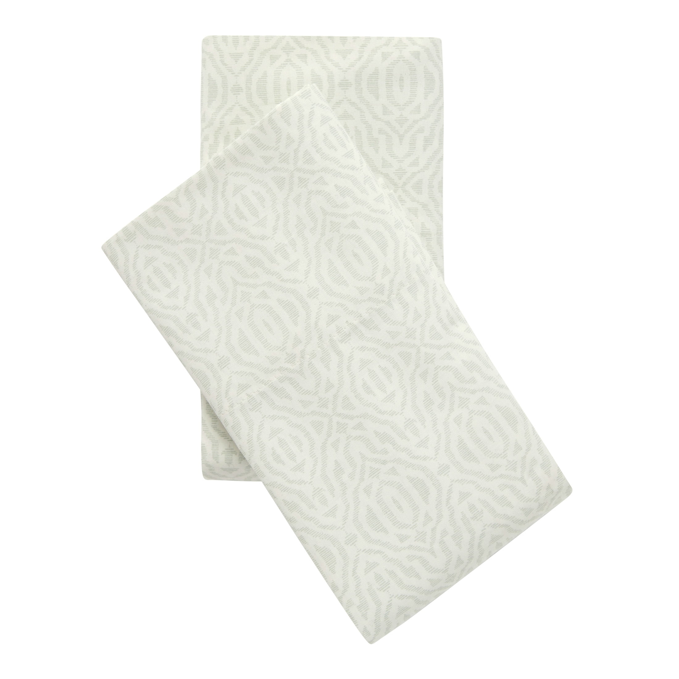 Mainstays 2-Piece 300 Thread Count Green Geo Cotton Blend Percale Pillowcase Set, King