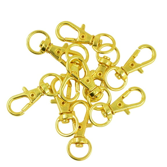20pcs Alloy Metal Lobster Swivel Keychain Key Belt Clasp Clip Snap Hook