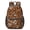 Black and Orange Leopard Print-1, variant on Black and Orange Leopard Print 17" Waterproof Oxford School Backpacks for Teens, S-Shape Padded Straps, for School, Travel, Hiking, Camping