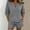 Gray, variant on PRINxy Women Summer Fashion Matching Set Solid V Neck Lace Detail Short Sleeve Top Elastic Waist Casual Shorts Soft Breathable Leisure Two Piece Suit Gray S