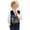 American Flag Bass Print, variant on Celestial Moon & Star Pattern Formal Suit Vest Premium Fabric Soft Touch Breathable Boys Formal Waistcoat for Wedding Holiday Party