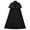 Black, variant on Hvyesh Victorian Gothic Cape Renaissance Cloak Medieval Stand Collar Capelet