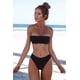 thumbnail image 4 of Gibobby Traje de Baño Sexy Bikini Set Women Beauchwear Bikini Swimwear Brazil Push Up Vendage Swimmit Bandeau Swimsears Tankinis Set(Negro,M), 4 of 4