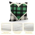thumbnail image 4 of COMIO  ST Patricks Day Buffalo Plaid Love Home Clover Throw Pillow Covers, Lucky Charm Shamrocks Decoration for Sofa Couch Set of, 4 of 5