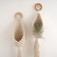 thumbnail image 4 of Colgador de plantas TUNC 2 piezas cesta de macramé suspendida con cuentas de madera, 4 of 4