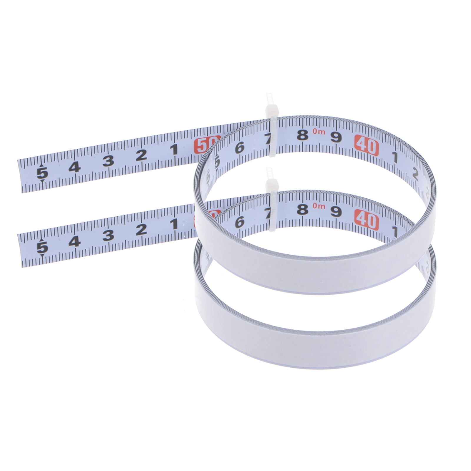 2 Pack Self Adhesive Tape Measure 50cm Metric Middle to Both Sides