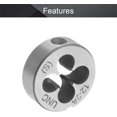 thumbnail image 3 of HUGFEGWE 12-24 UNC Fil Rond pour Machine à Enfiler 9CrSi Acier 1pcs CJB91-23417, 3 of 6