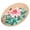 Pink, variant on 11.8 x 11.8 in. Peony Ribbon Embroidery Cross Stitch Kit for Beginner DIY Art Craft Decoration, Red
