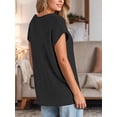 thumbnail image 4 of Weardear Womens Cap Sleeve Sweater Vests Tops Fashion Casual Crew Neck Loose Fit Knit Lightweight Pullover Top, 4 of 6