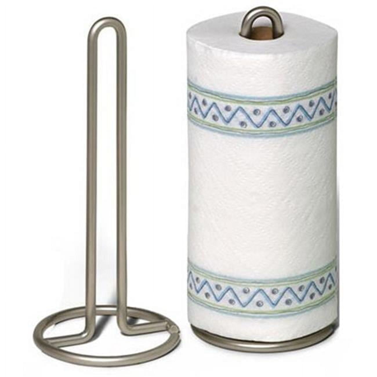 Sdd Holdings Paper Towel Holder Euro Collection - Countertop, Satin Nickel - 1 Ct, Silver