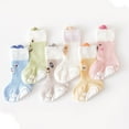 thumbnail image 4 of CHUANK Summer Socks for Girls Soft Flat Seam Thin Breathable Stretch Girls  Green S, 4 of 5