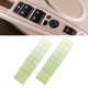 thumbnail image 5 of 2 pegatinas luminosas para interruptor de control de ventana de coche, accesorios universales para vehículos. Verde, 5 of 9