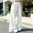 thumbnail image 7 of Akmaiox Wide Leg Sweatpants for Women, Plus Size Drawstring Waist Workout Joggers with Pockets, Casual Comfy Outdoor Hiking Pants, 7 of 7