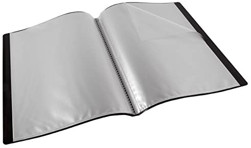 Binder - Presentation Folder (Black), 20-Pocket Binder with Clear Plastic  Sleeves, Kids Art Projects, Flexible Cover, Acid Free 