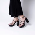 thumbnail image 4 of Zapatilla Dasalo Estilo Mary Jane Tipo Sandalia Negra Con Tacón De Bloque, 4 of 5