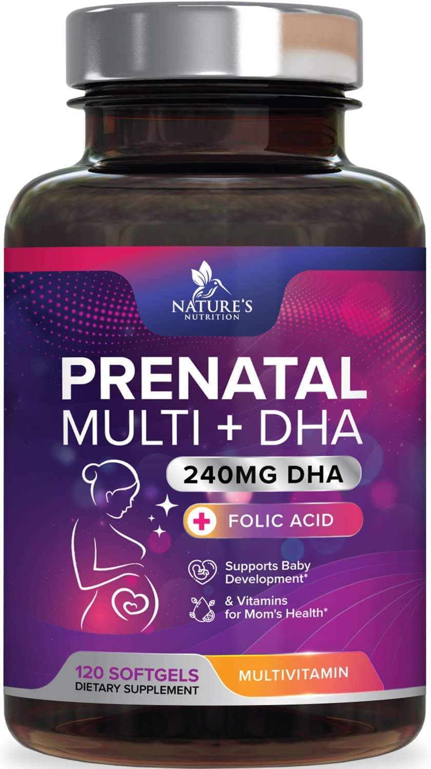 Prenatal Vitamins with DHA and Folic Acid Before, During and Post