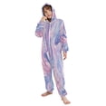 thumbnail image 5 of Soft Big Kids Onesie Pajamas Cozy Loose-Fit Jumpsuits for kids with Pockets for Christmas Lounge & Play Pale Pink Marine Creatures, 5 of 8