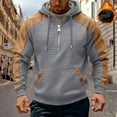 thumbnail image 1 of Ceisia Men's All Gift Seasons Casual Solid Color Zipper Round Neck Long Sleeve Shirt - Comfortable Daily Outdoor Wear, 1 of 5