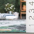 thumbnail image 6 of SAFAVIEH Cabana Blazhe Botanical Indoor/Outdoor Area Rug, Blue Green/Grey, 5'1" x 7'6", 6 of 17
