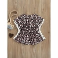 thumbnail image 2 of Kmbangi Robe de Plage pour Filles Tout-Petits Col Rond Manches Chauve-Souris Courtes une Pièce Été Décontracté Style Ample 0-5T, 2 of 9