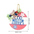 thumbnail image 3 of Kokovifyves Patriotic Decorations for 4th of July Decor Independence Day Patriotic Flag Welcome Sign Front Door Decoration Front Door Hanger Door Hanger, 3 of 5