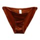 thumbnail image 1 of Ropa interior femenina con lazo francés y abertura - Satén sin costuras de cintura baja, tallas M-XL con cintura/longitud - Diseño de braguitas triangulares con botones, 1 of 3