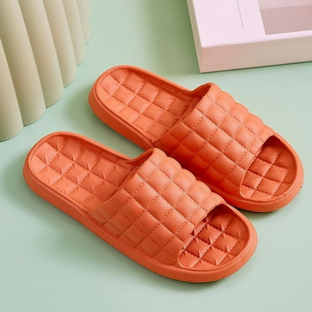 Indoor Home Slippers Summer Soft Comfortable Non-slip Flip Flops Bath Slippers Couple Family Flat Sandals - Walmart.com