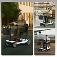 thumbnail image 6 of STACOO 4-Wheel Electric Mobility Scooter for Adults, Foldable Lightweight Design, Dual Batteries, 15.5 Miles Range, Supports 400 lbs, 6 of 10