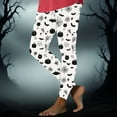 thumbnail image 2 of Feancey Funny Workout Leggings for Women Halloween Pumpkin Print High Waisted Leggings Holiday Casual Tummy Control Yoga Pants Multicolor L, 2 of 7