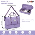 thumbnail image 3 of SUOSDEY Overnight Duffle Bag for Travel,Weekender Bags with Shoes Compartment,Hospital Bag for Labor and Delivery,Carry on Bag for Women,Travel,Gym,Weekend, 3 of 7
