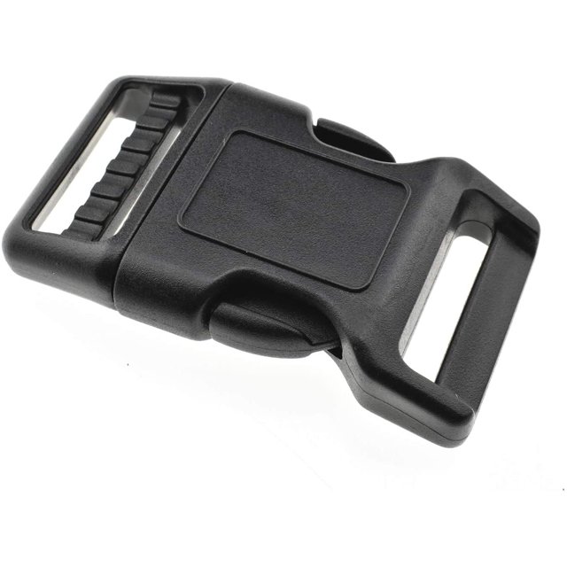 Boucles à Dégagement Latéral Rapide 1 Pouce de Large Surface Courbe pour Corps Humain Lot de 4 Clips Réglables d'Un Côté en Plastique Robuste pour Couverture de Bateau Sac à Dos Sac Banane Ceinture Colliers pour Chien