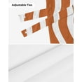 thumbnail image 7 of Fsddascl Burnt Orange Moire Tie Up Valance Curtains for Windows, Kitchen Curtains Window Treatments, Water Ripple Stripe Farmhouse Short Window Shades Valances for Bedroom Bathroom Cafe 54"x18", 7 of 7