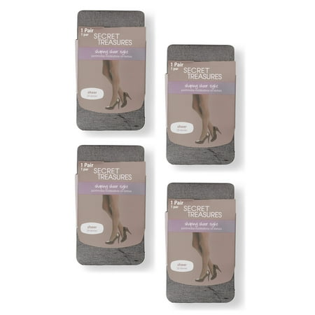 

Secret Treasures Women s Shaping Sheer Tights 4-Pack