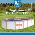 thumbnail image 3 of SmartLine 18' x 33' Oval Rock Island Overlap Above Ground Swimming Pool Liner, 48"/52" Height, 25 Gauge, 3 of 6