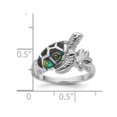 thumbnail image 4 of Abalone Sea Turtle Ring in Sterling Silver, 4 of 5