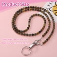 thumbnail image 2 of Uxcell 34.6" Cinta para Gafete de Maestro con Clips para Mujeres, Cinta de Cuentas, Regalos Lindos para Maestros, Cadenas, Llavero, Marrón Oscuro, 2 of 6