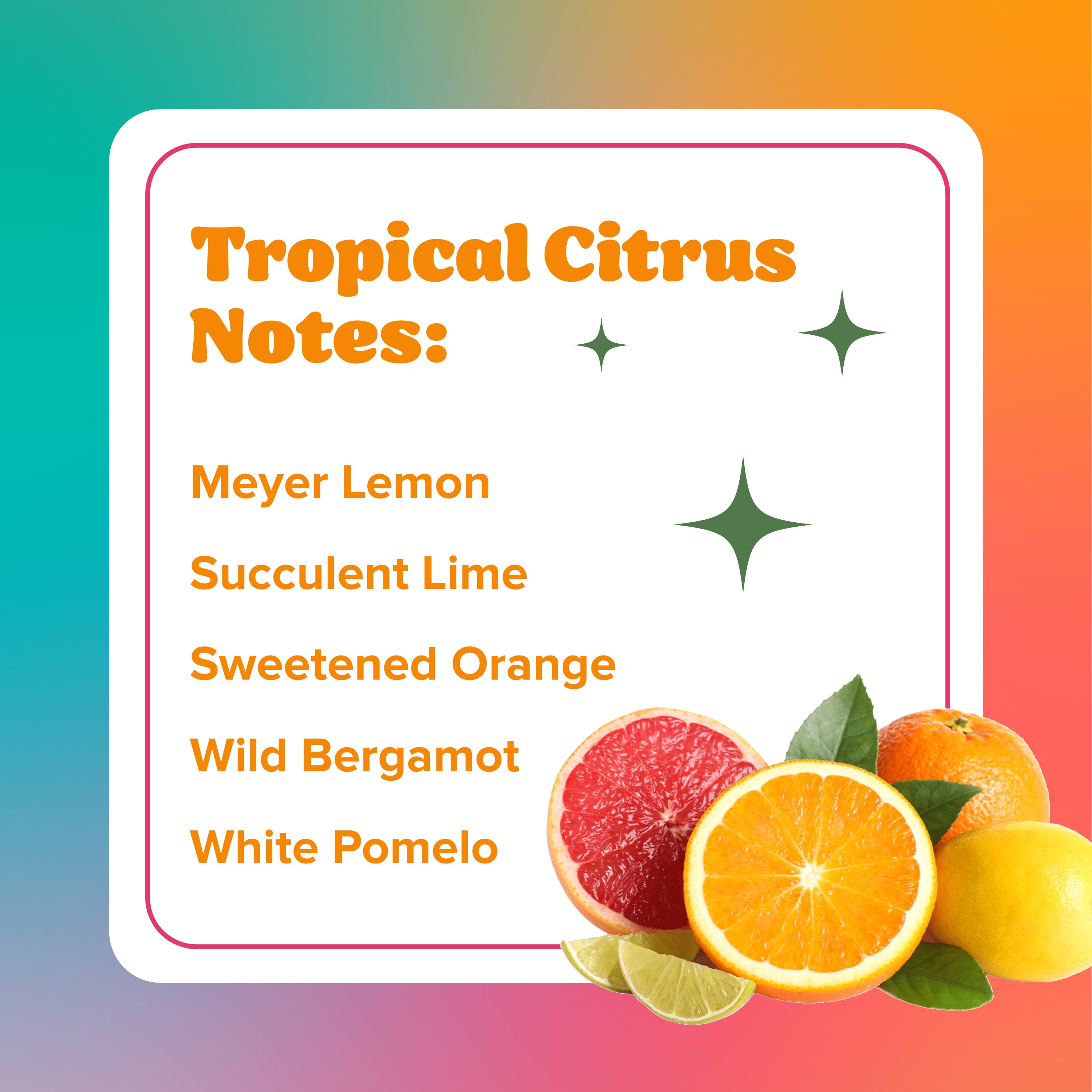(5 pack) Citrus Magic Auto Solid Air Freshener, Tropical Citrus, 8 Ounce