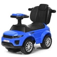 thumbnail image 4 of Costway Coche de paseo 3 en 1 Cochecito para niños pequeños Coche deslizante con música Azul, 4 of 4