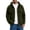 Army Green, variant on Men's Fall Winter Jackets Hooded Button Down Loose Jacket Drawstring Fashion Casual Top