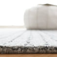 thumbnail image 4 of SAFAVIEH Abstract Charlie Striped Polyester Area Rug, Grey/Ivory, 5' x 8', 4 of 11