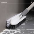 thumbnail image 4 of Brosse à Récurer Extensible pour Salle de Bain, Brosse de Nettoyage avec Manche Réglable et Poils Rigides pour Évier Mural Baignoire, 50 X 11 Pouces, 4 of 7