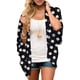 thumbnail image 1 of Cárdigan con estampado floral, mangas 3/4, holgado, informal, de moda, combinable con todo, para mujer, 1 of 5
