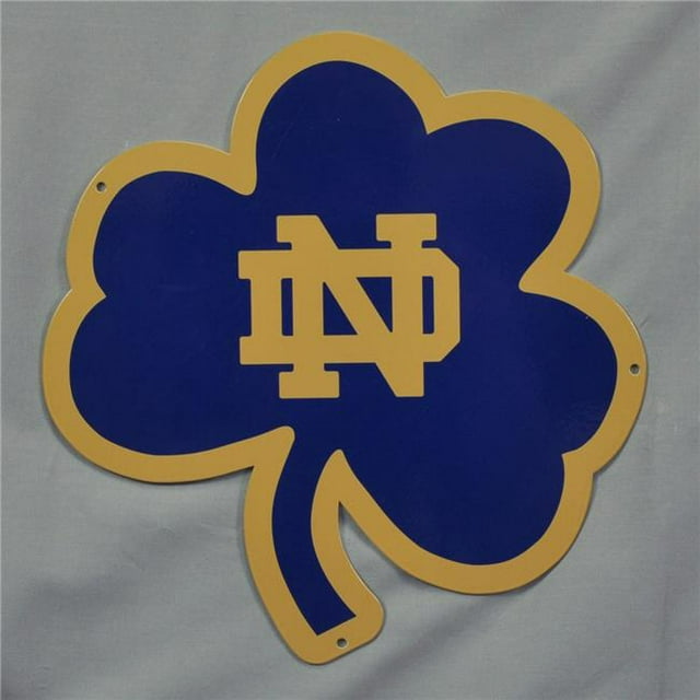 Authentic Street Signs 90024 12 Po Notre Dame Trèfle Logo en Acier