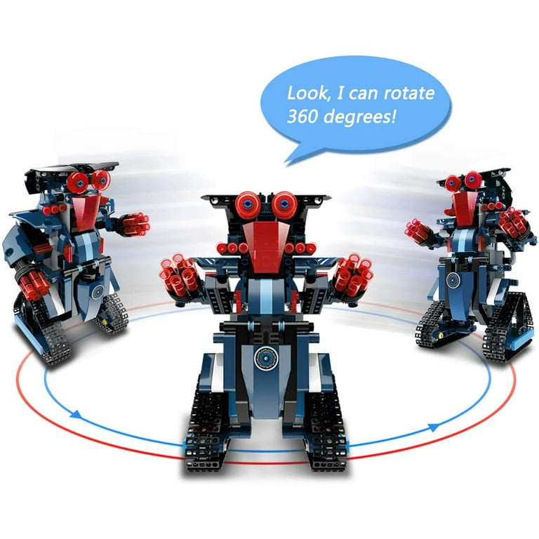 Stem Building Block Robot, Remote Application Control Robot, Creative Toys, Educational Building Kit, Intelligent Charging Building Robot, Children's